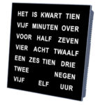 woordklok Nederlands tijd in letters
